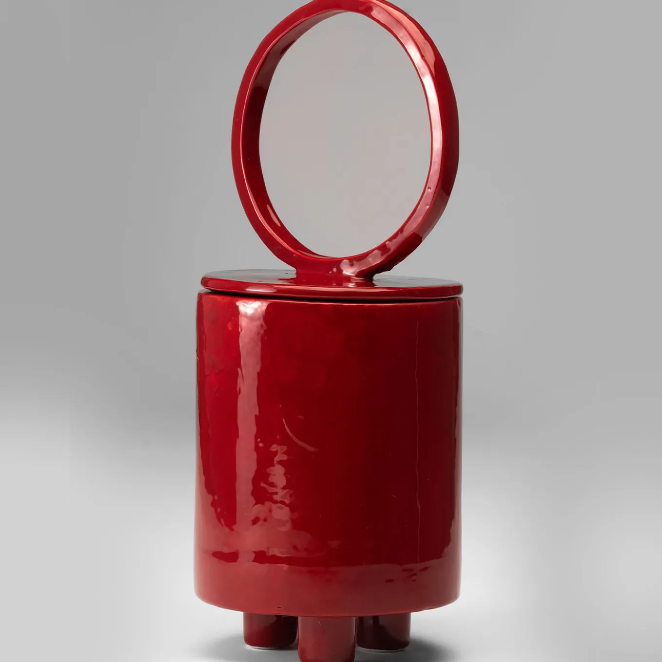 Vaso in ceramica rossa Cateto