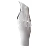 Vaso in vetro di Murano White Pearls