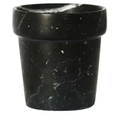 Vaso mini Cactus in marmo nero Marquina