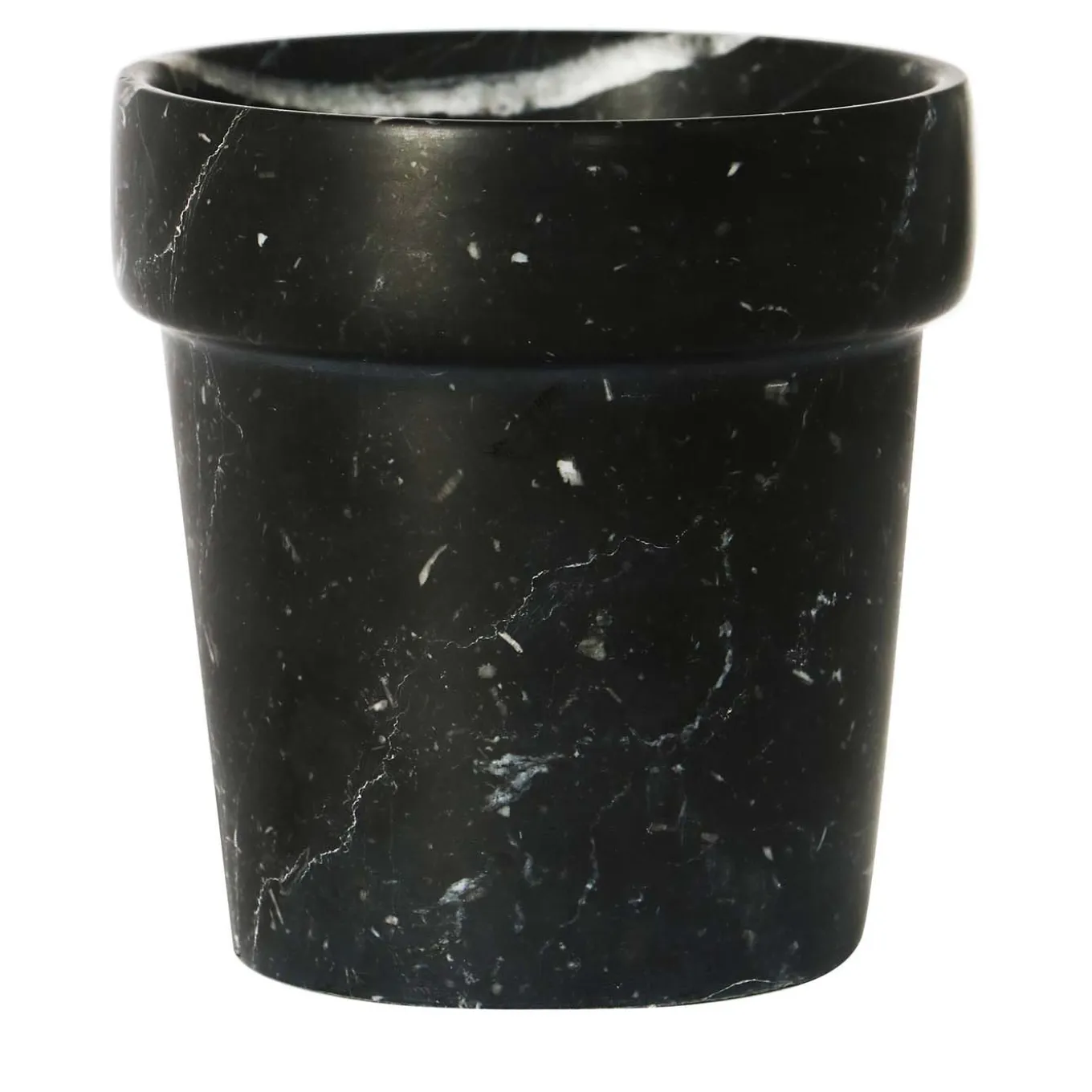Vaso mini Cactus in marmo nero Marquina