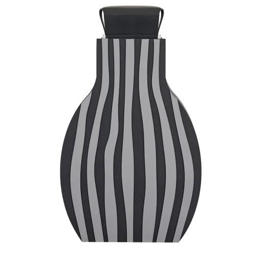 Vaso Otto a righe nero/grigio di Gianpaolo Venier