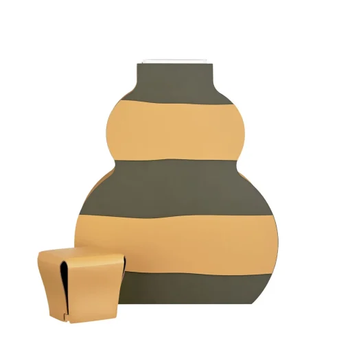 Vaso Otto Blue Olive/Mustard di Gianpaolo Venier