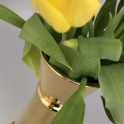 Vaso per fiori in terracotta Ginza Jigger Brass