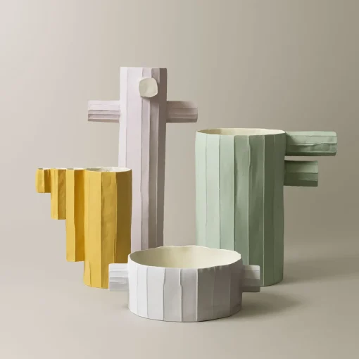 Vaso Pino Bis Corteccia D2/Azzurro Verde