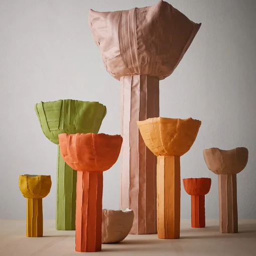 Vaso Ranuncolo Corteccia D9/Kaki