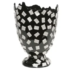 Vaso Rock Nero in Tessuto di Gaetano Pesce