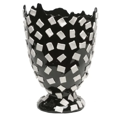 Vaso Rock Nero in Tessuto di Gaetano Pesce