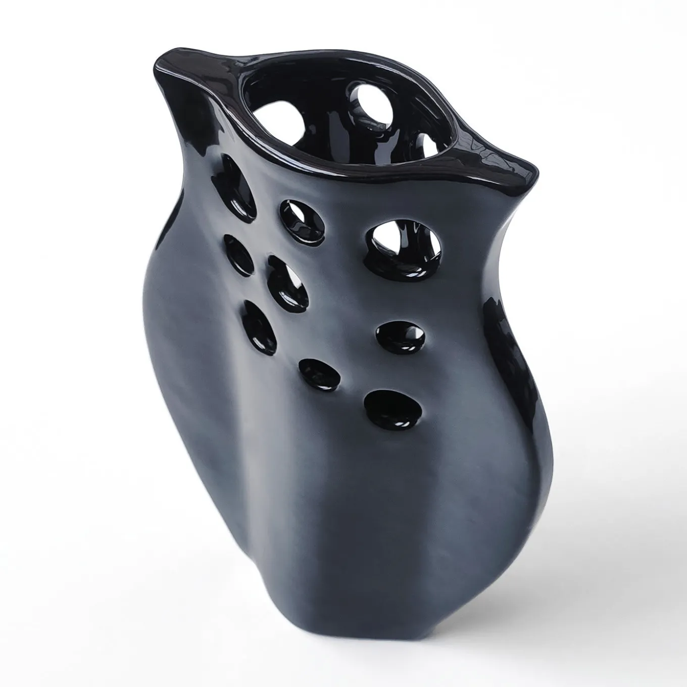 Vaso Schiacciato 2 Nero