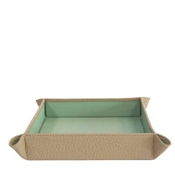 Vassoio a tasche vuote Michelangelo beige e verde