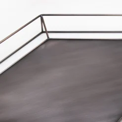 Vassoio aquilone in ferro bronzato