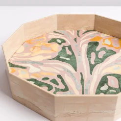 Vassoio decagonale in marmo marmorizzato di Zanellato&Bortotto #4