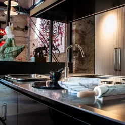 Vassoio grande Onda in marmo Arabescato di Jacopo Simonetti