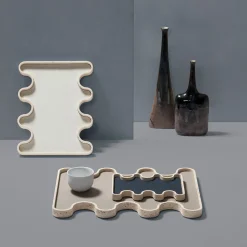 Vassoio in marmo bianco Ossicle