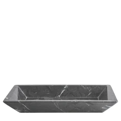 Vassoio in marmo nero Marquina