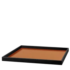 Vassoio in pelle Mondo Cognac