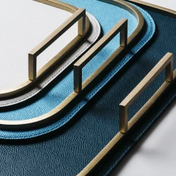 Vassoio quadrato grande Bellini in ottone