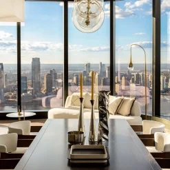 Vassoio quadrato Lloyd N. 3 con cornice avorio