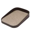 Vassoio rettangolare grande Chevron Brown per valigie