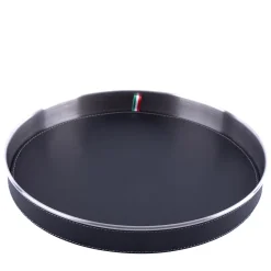 Vassoio rotondo medio nero