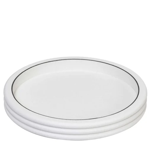 Vassoio Scala piccolo rotondo bianco