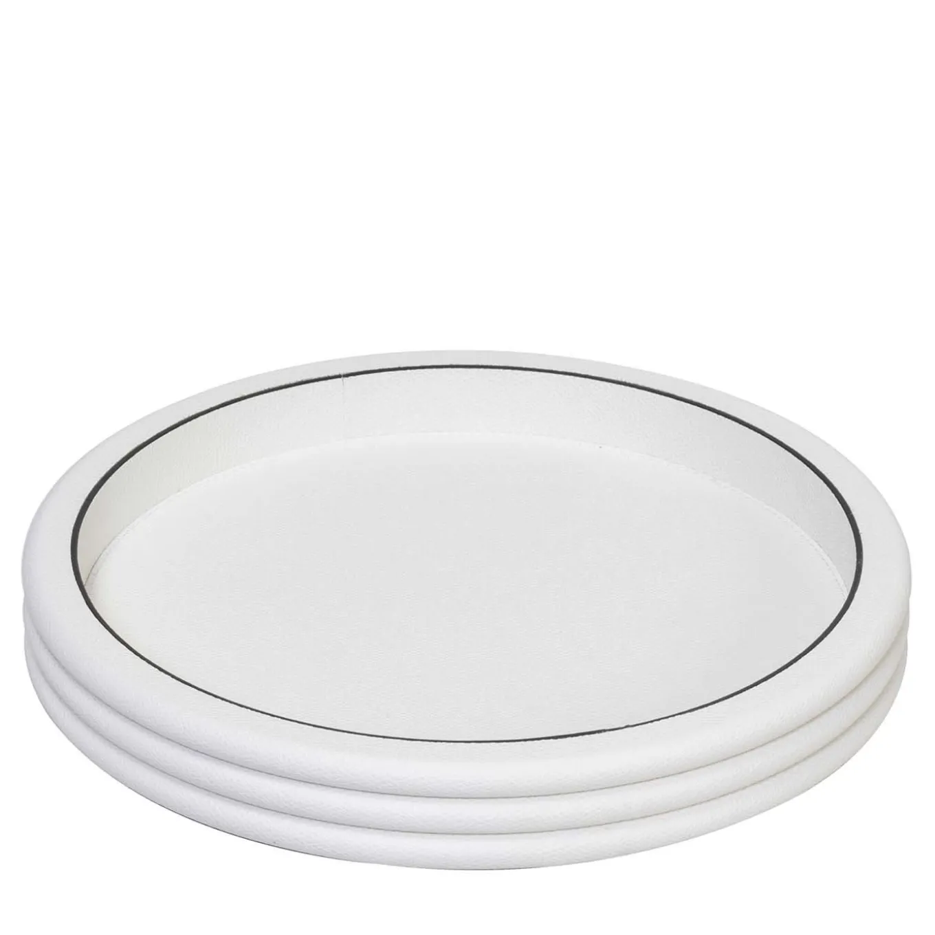 Vassoio Scala piccolo rotondo bianco