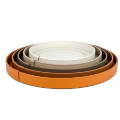 Vassoio Venere piccolo rotondo color taupe