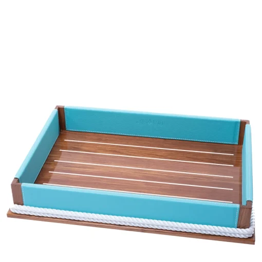 Vassoio XL rettangolare azzurro #1