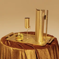 Velluto 1 vassoio con maniglie