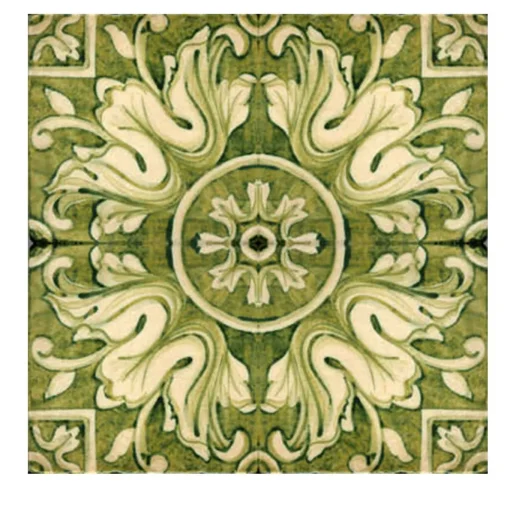 Verde Collina Set di 4 piastrelle #6
