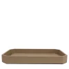 Vide-poche Del Monte grande in pelle Beige Tamarone