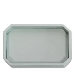 Vide-poche Del Monte piccola in pelle Azzurro Stintino