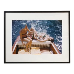 Vuccino e Rava Stampa con cornice di Slim Aarons