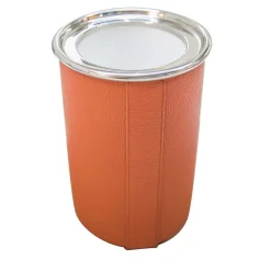 Wine Cooler in pelle arancione