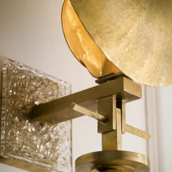 Z612 Applique moderna in cristallo d'ottone