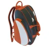 Zaino in pelle arancione e blu per Padel e Pickleball
