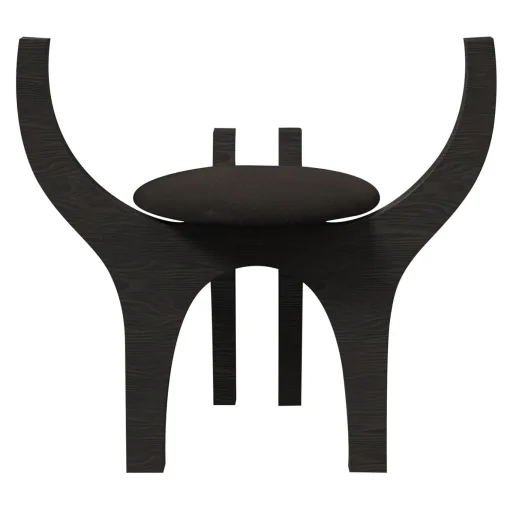 Zero V1 Sgabello in legno nero