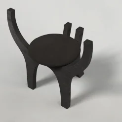 Zero V1 Sgabello in legno nero