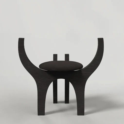 Zero V1 Sgabello in legno nero